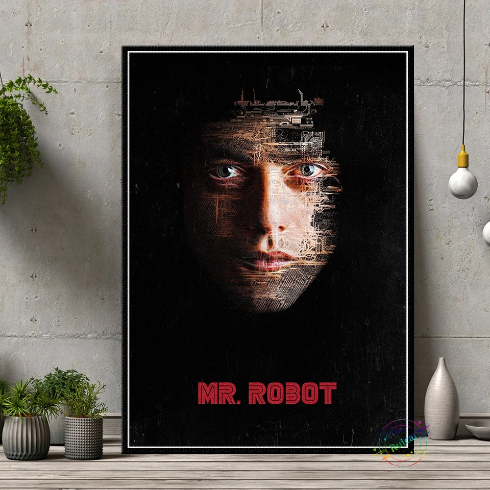 Mr Robot Bar Poster, Tv Show Mr Robot, Hacker Mr Robot