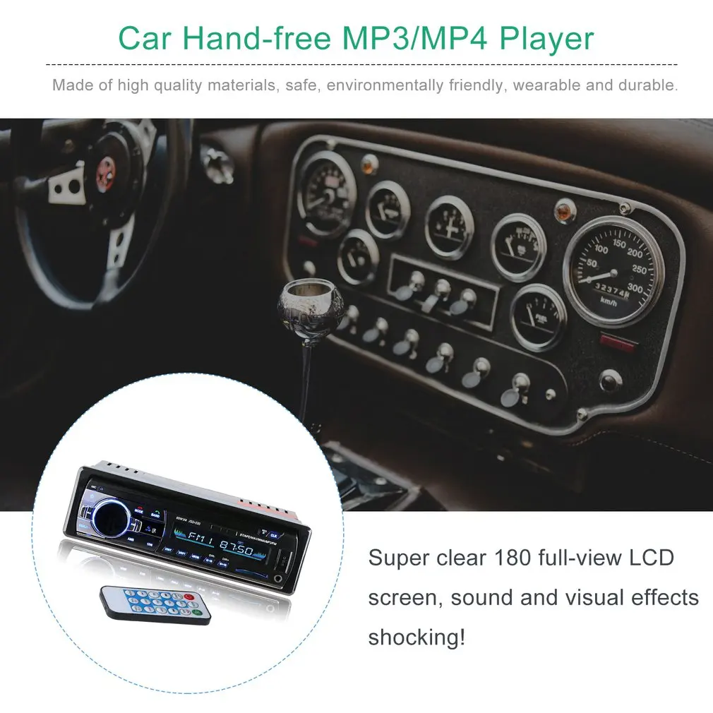 Jsd-520 беспроводной Автомобильный Mp3 плеер карта радио аудио и видео звук Mp3 автомобильный мультимедийный плеер Bluetooth Авторадио MP3 музыкальный плеер