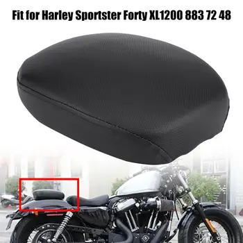 

Motorcycle PU Leather Rear Passenger Pillion Pad Cushion Seat for Harley Sportster '48 1200X '72 1200V models 2010-2015