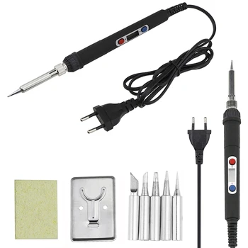 

60W Electric Soldering Iron 220V 110V Adjustable Temperature Electric Soldering Iron Welding Disassembly Welding Repair Tool Kit