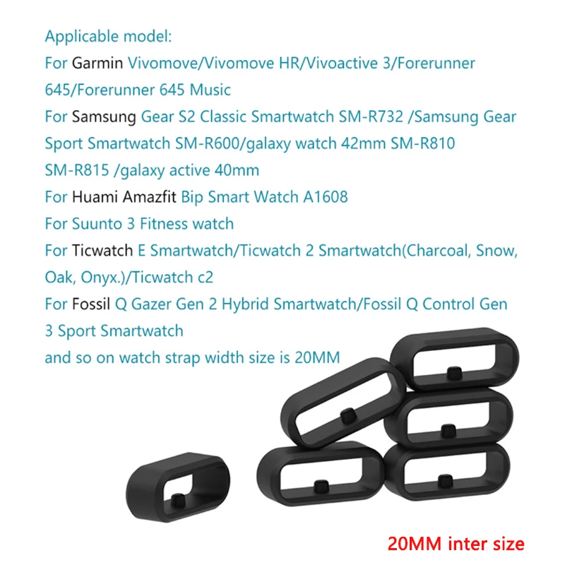 Cinturino in gomma Keeper per Garmin vivoactive vivosmart vivofit fenix  fascia Anello di Sicurezza Titolare anello di Fermo per Fitbit xiaomi -  AliExpress Consumer Electronics