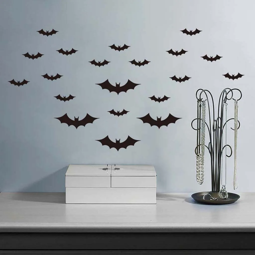 36 шт./лот Hallowe'en готические обои наклейки игры power Limited 3D украшение летучая мышь