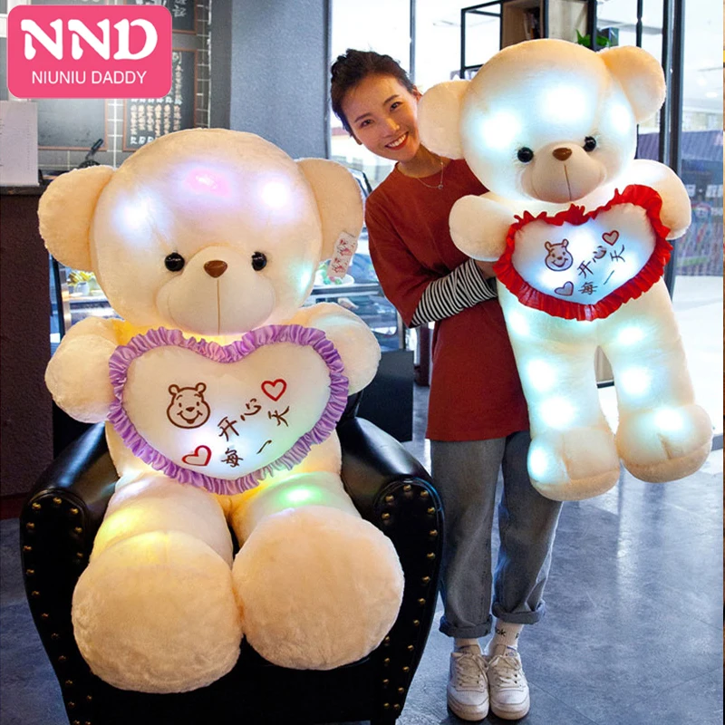 Niuniu Daddy новая линейка светящихся светодиодных мишек Тедди Bluetooth подключение Cuddles как подарки ко дню Святого Валентина и подарки на день рождения