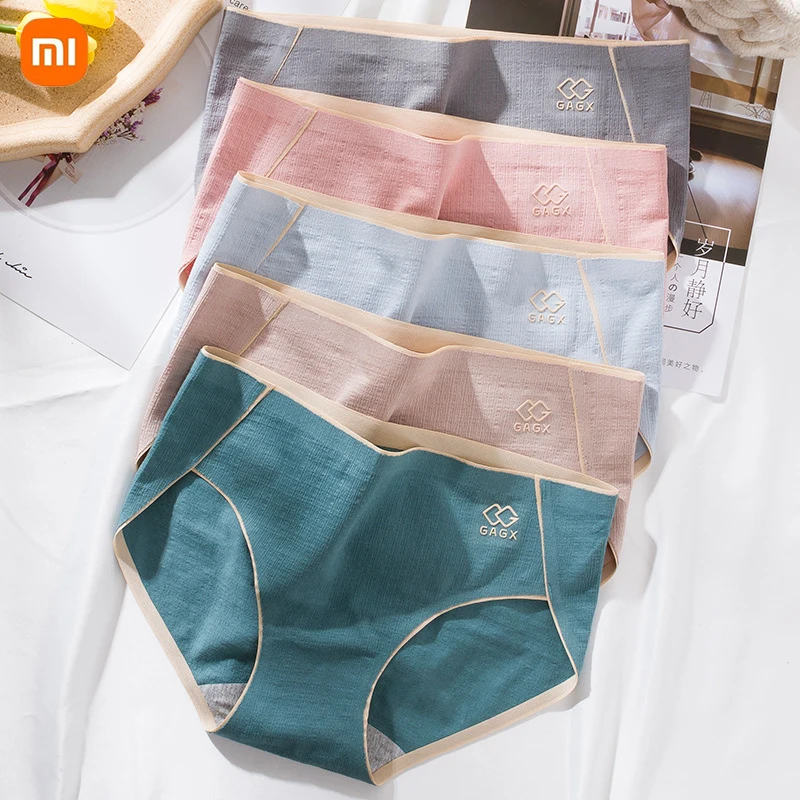 Бесшовные женские трусики Xiaomi 3 шт./лот хлопковые антибактериальные дышащие