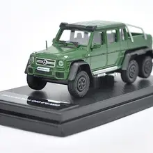 1/64 масштаб Mercedes Benz G63 6X6 AMG зеленый литье под давлением модель автомобиля коллекция игрушек