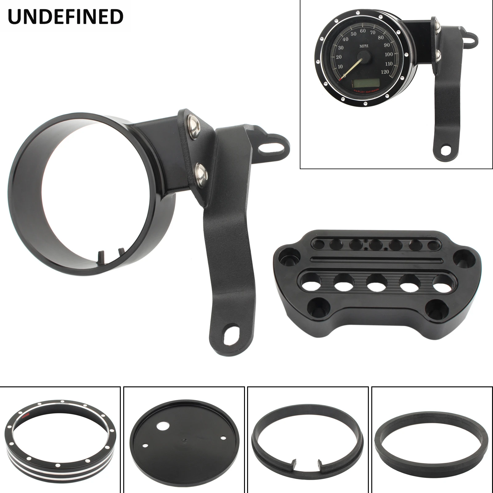 Motorcycle Instrument Speedometer Bracket Side Mount Relocation Cover
