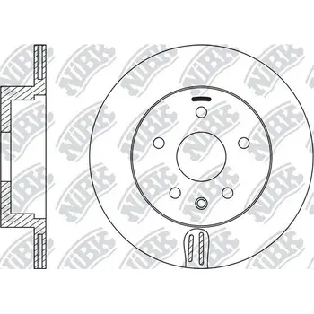 

Disc brake INFINITI EX/G/QX50 06/NISSAN 350Z 02 rear d = 170mm. NIBK RN22001
