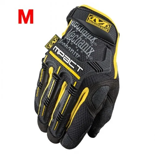 Новинка, перчатки Mechanix, M-Pact, военные, тактические, армейские, для стрельбы, пейнтбола, полный палец - Цвет: M