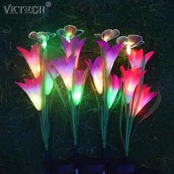 

Solar LED Lawn Lamp Waterproof Butterfly Colorful Garden Yard Decor Lights 7 Color Change Led Fairy Light Garden Light