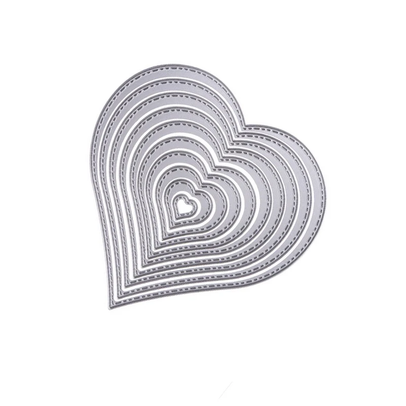 

10pc 12cm Heart Craft Die Metal Stencil Embossing Cutting Dies 3D DIY Scrapbooking Craft Photo Frame Invitation Cards Decor