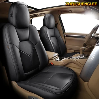 

ZHOUSHENGLEE Custom Leather car seat cover For VW T-Cross C-TREK Volkswagen CC SANTANA JETTA BORA Automobiles Seat Covers