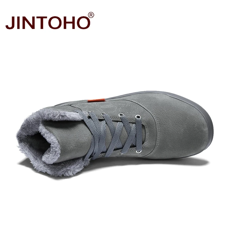 JINTOHO/Модная Мужская зимняя обувь; теплые мужские ботинки ...