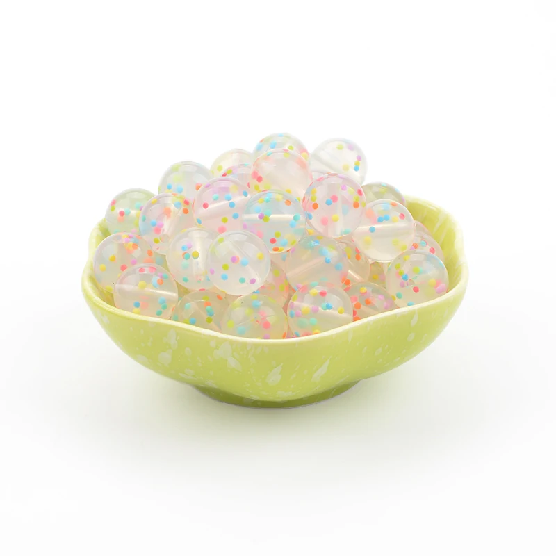 Crystal gritty LOFCA 12 мм, 200 шт./лот, бусины из пищевого силикона, Прорезыватель для зубов, круглые бусины, Детская жевательная для прорезывания зубов, Силиконовые Прорезыватели для самостоятельного изготовления - Цвет: Crystal gritty