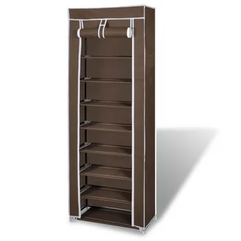 

Shoe Shelf Cabinet Shoe Rack Closet-Organizer Storage Portable 8-Layer Warehouse Nonwoven-Fabric Available Living Room Furniture