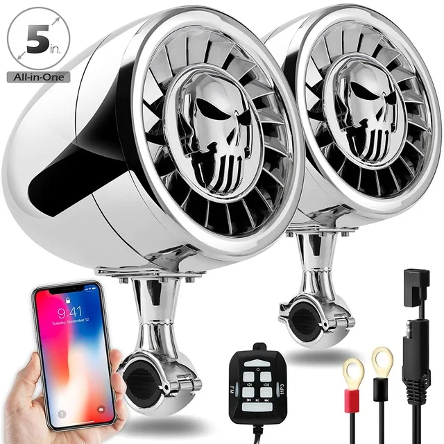 Bluetooth динамик для мотоцикла Мощная аудиосистема с басами лодок MP3 SPK500 600 Вт