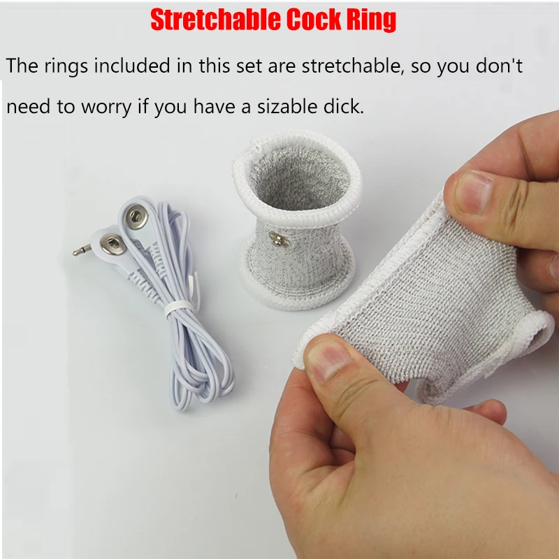 E-stim Masturbation,BDSM Sex Toys For Men,Hands-free Orgasm Electrostimulation Shock Therapy Penis Ring,Electrosex Cock Cage