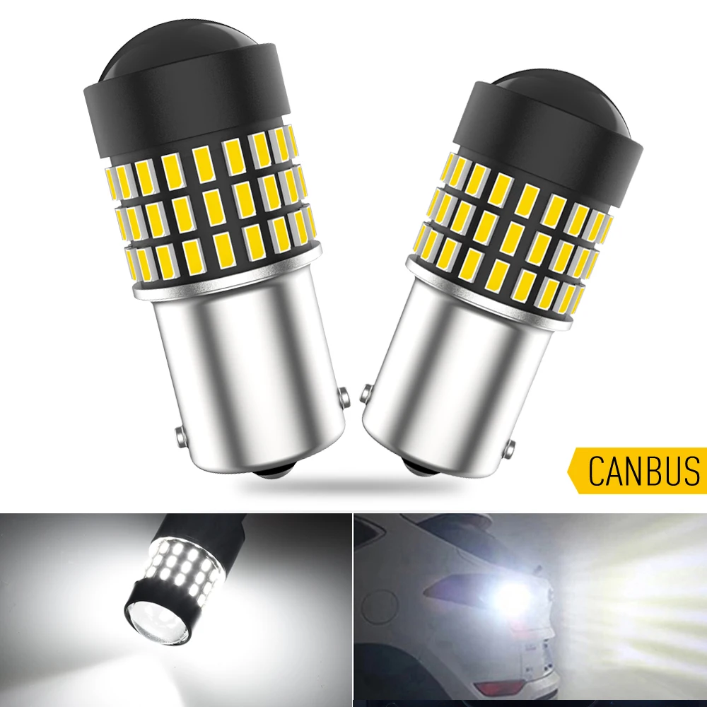 2X Ba15s 1156 LED Bulb CAMBUS Car Back Up Reverse Light for BMW 3 5