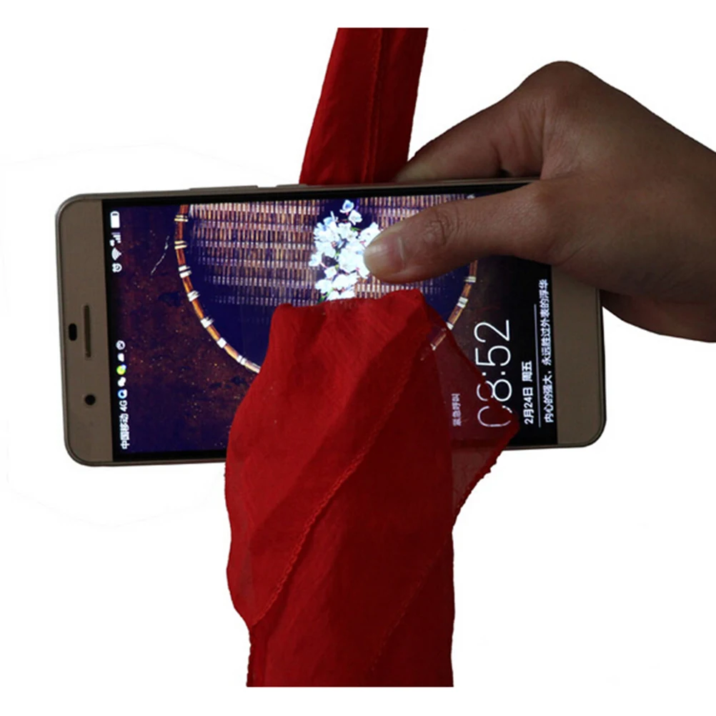 

Magic Tricks Scarf Through Phone Close-up Tricks Magie Funny Silk Thru Phone Trick Toys for Magicians Gag Toys Party Prop Tools