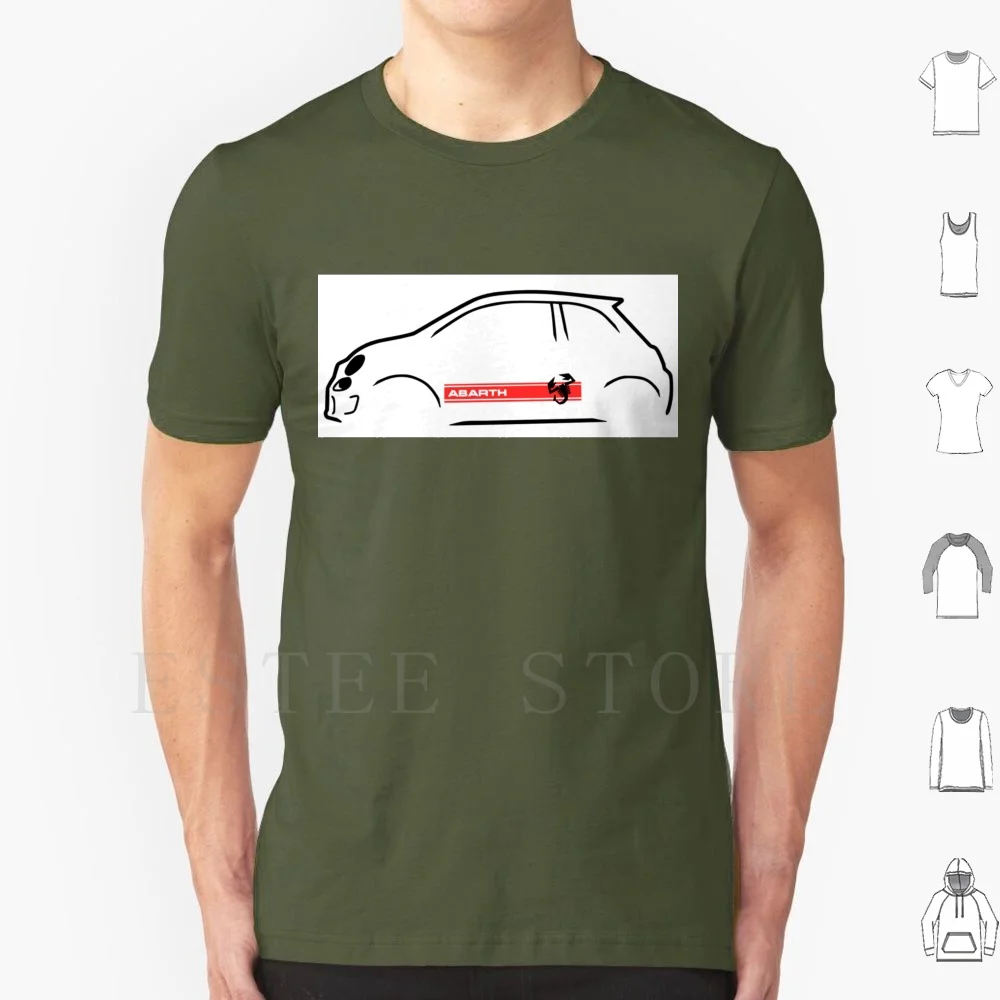 500 Abarth T Shirt Stampa Cotone 500 Abarth Fuorifase Scorpion