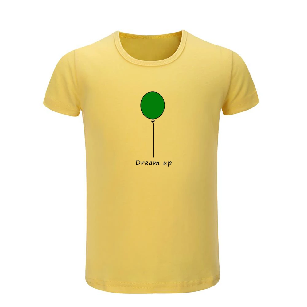 Cute Baby Bear Dream Up Ballon Pattern Kids T-shirts Childs Graphic Cotton Printing Tee Shirts Boys Girls Tops Christmas Gift | Мать и