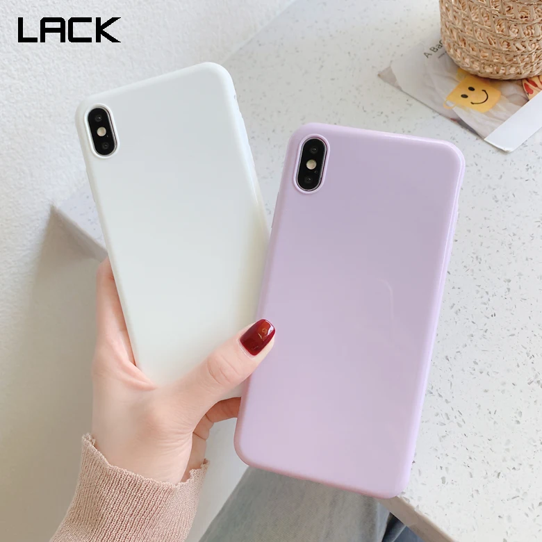 

LACK Candy Color Soft Smooth Phone Case For iphone 11 Cases For iphone X XS XR 11 Pro Max 6 6S 7 8 Plus Cute Back Cover