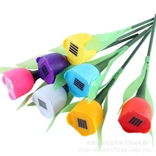 Поставка солнечный Газон лампа тюльпан праздничный фонарь Газон лампа садовые фонари уличные лампы