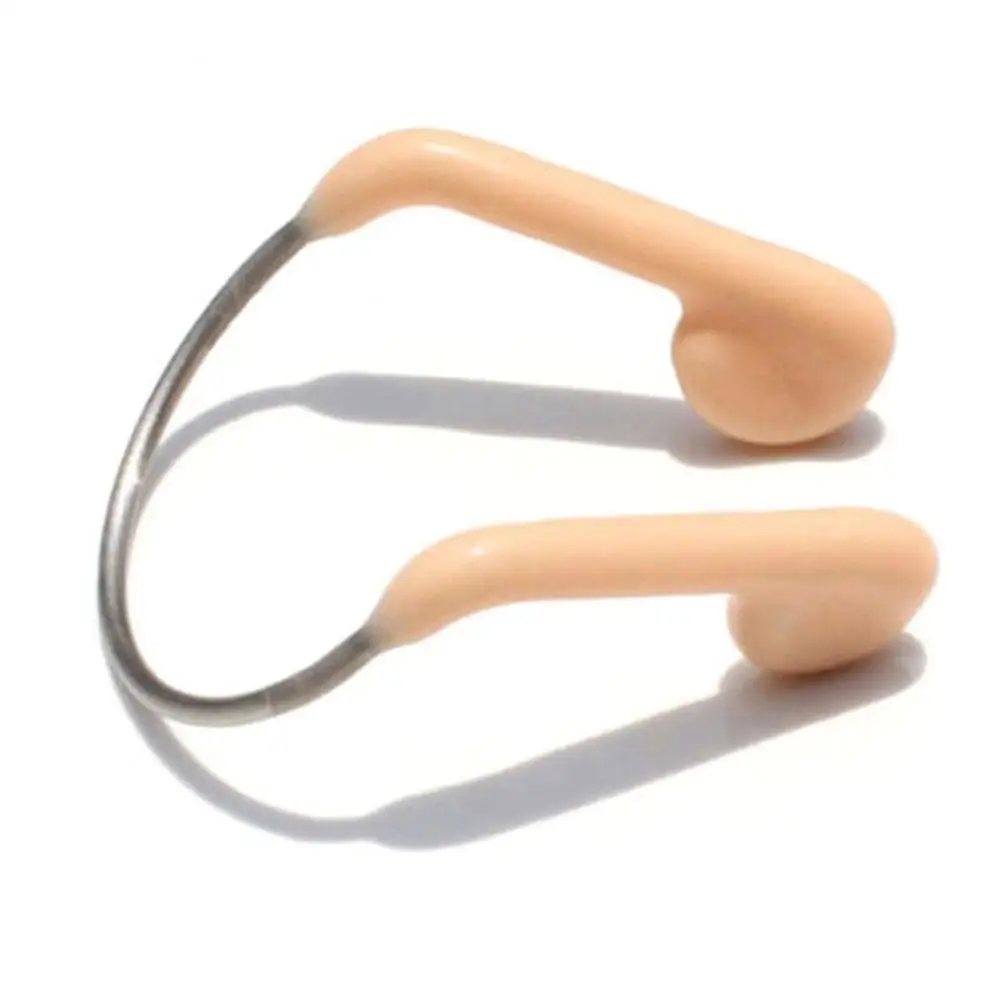 Unisex Durable Non-Skid Soft Silicone Steel Wire Nose Clip for Swimming Diving Water Sports Metal Nose Clip Swimming Accessories swimming nose clip