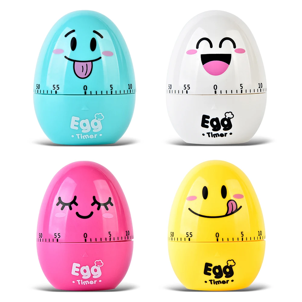 Кухонный таймер механический часовой механизм Egg 60 минут кухонный со смайликом