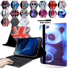 KK&LL для samsung Galaxy Tab A A6 10,1 T580 T585()-кожаный чехол-подставка для планшета+ bluetooth-клавиатура