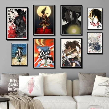 

Perfect JL Dororo Anime Hyakkimaru Japan Anime Comic Kids Paintings Poster And Prints Wall Pictures Home Decor wall stickers