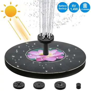 

Solar Powered Fountain Floating Multi - Use Bird Bath Water Pump 160x160mm With 4 Nozzles For Garden Pond Swimming Pool