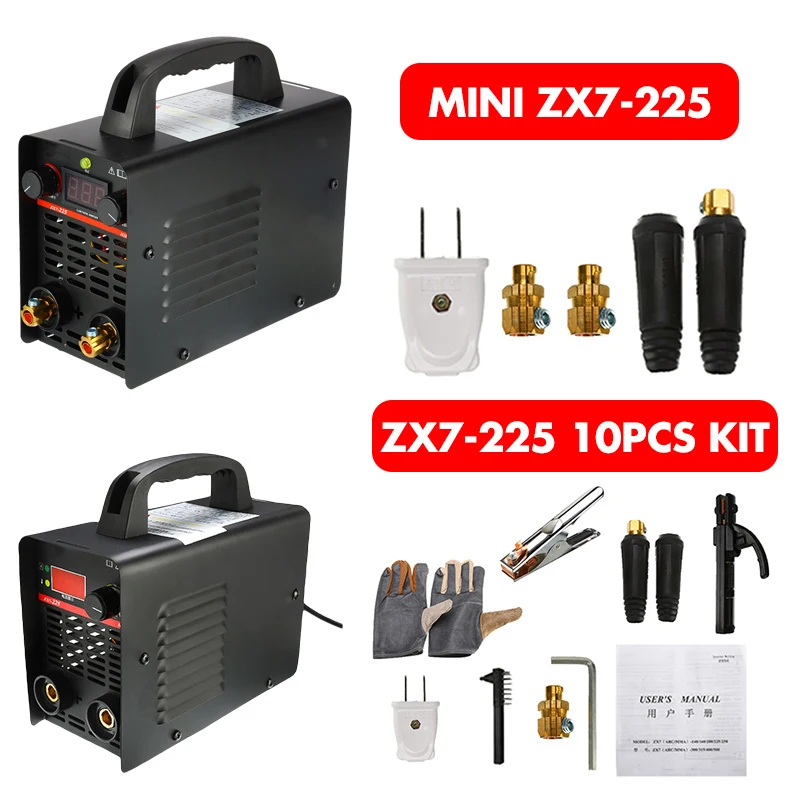 Регулируемый 20A-225A 4200 Вт 220 В ручной IGBT инвертор дуговой сварочный аппарат цифровой дисплей мини портативный сварочный инструмент