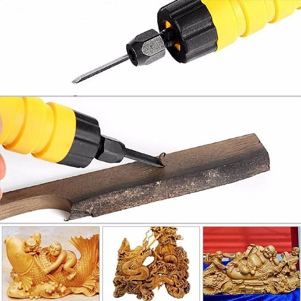 Professional Carved Electric Woodcut Hand Chisel with Flexible Shaft Set Furniture Carpentry Root Carving Knife Woodworking Tool Professional Carved Electric Woodcut Hand Chisel with Flexible Shaft Set Furniture Carpentry Root Carving Knife Woodworking Tool