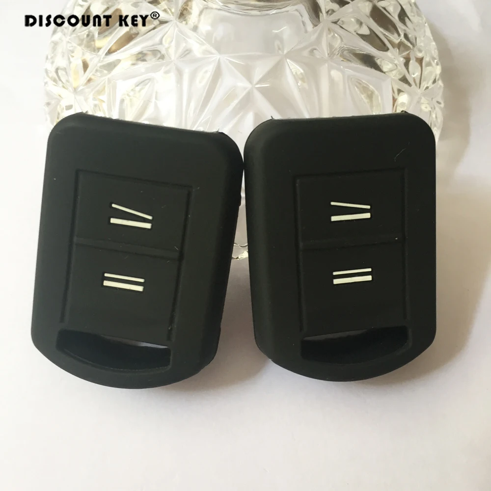 2 кнопки силиконовый чехол для ключа автомобиля для Opel Vauxhall Agila Corsa C Combo Meriva Tigra 1999-2010 Чехол для ключа дистанционного управления