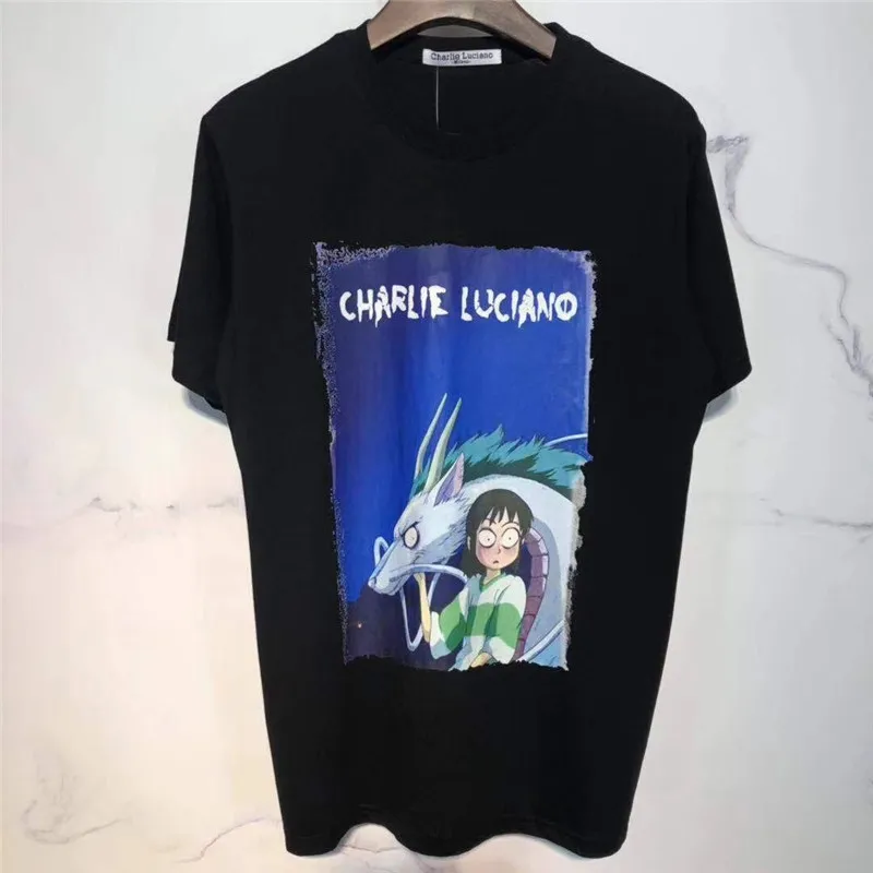 Футболки с рисунком из аниме «Charlie luciano» для мужчин, лучшее качество, Повседневная футболка, топы, футболки, футболки с рисунком «Charlie luciano»