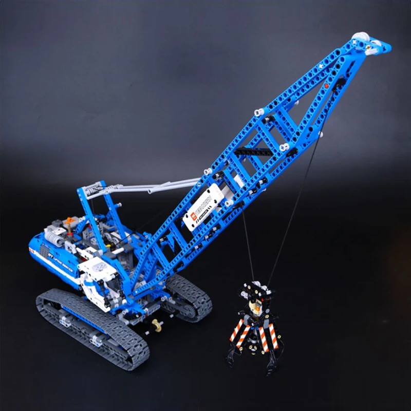 Новые LepinBlocks 20010 гусеничный кран 1401 шт совместимый Technic 42042 Строительные кирпичи развивающие игрушки рождественские подарки