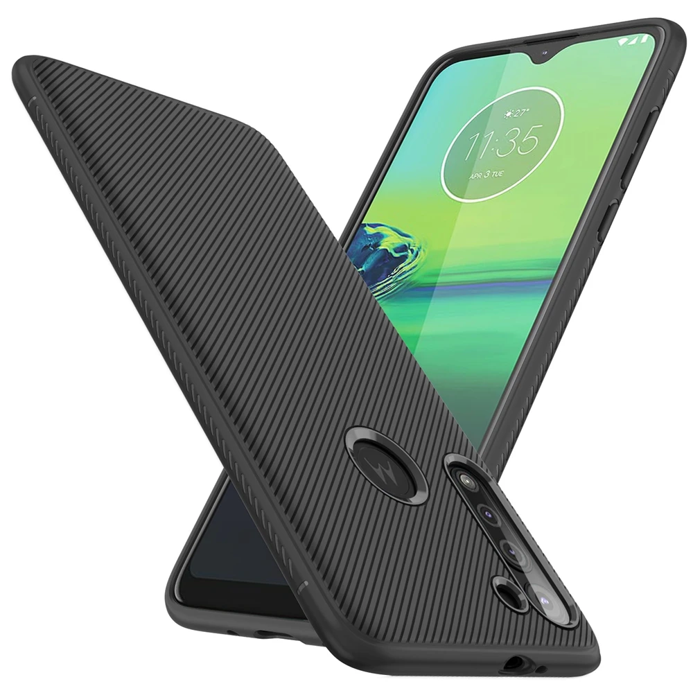 Чехол для Motorola Moto G8 Plus Play роскошный Ударопрочный Мягкий силиконовый чехол