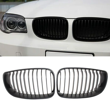 

E82 Grille, Abs Front Replacement Kidney Grill for 1 Series E81 E82 E88 E87 2007-2011 Matt Black