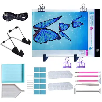 

25Pcs LED Light Pad for Diamond Painting 5D Diamond Embroidery Accessories Light Board Tools Kit for Home