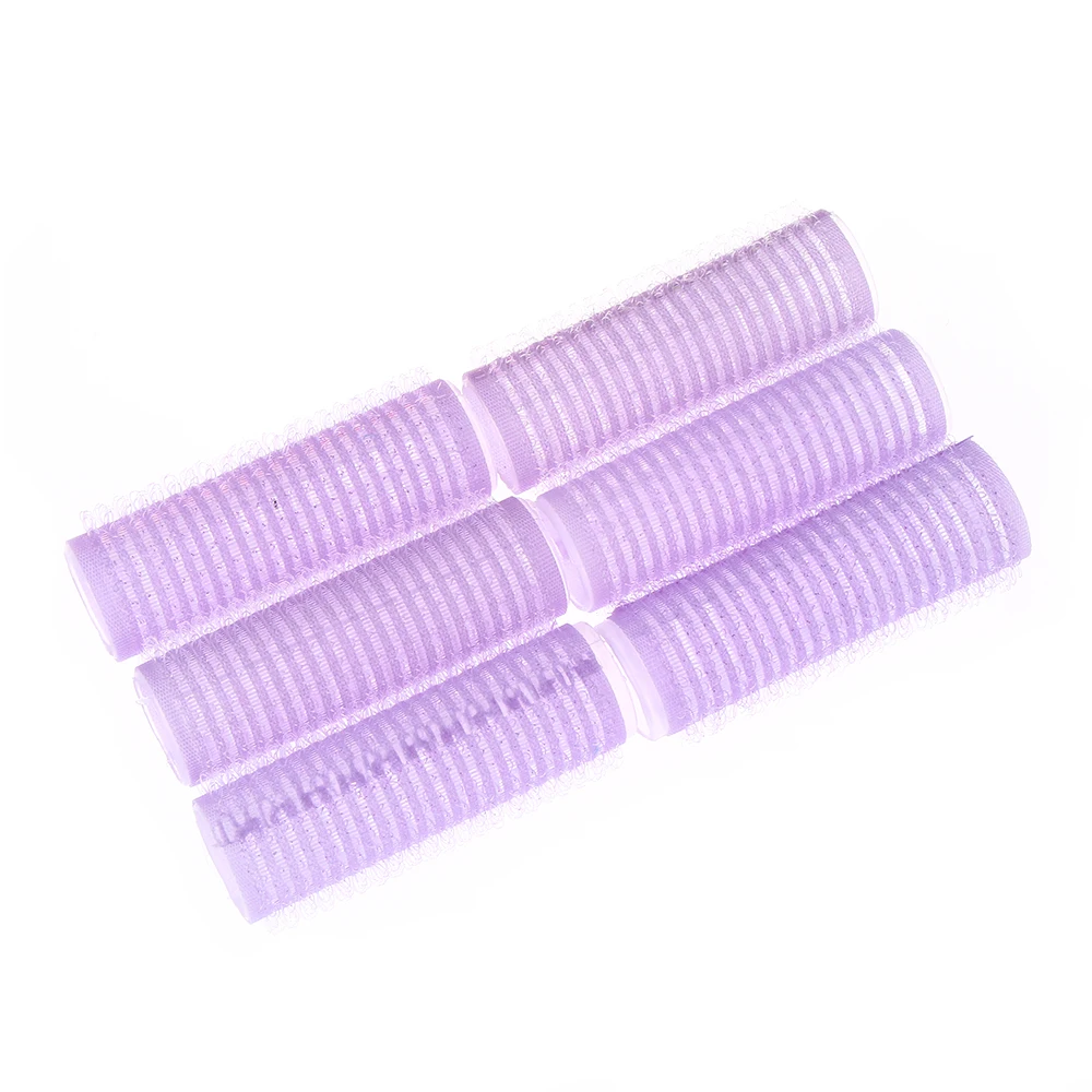6 Pcs/Set Multi Size Random Color Large Self Grip Hair Rollers Pro Salon Hairdressing Curlers Hair Salon Tools hair styling tool hair curling tools
