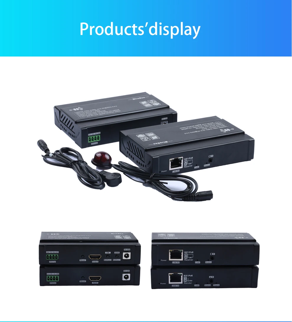 HDMI удлинитель без потерь 4K по IP через Cat5e Cat6 до 328ft(100 m), поддерживает Dolby-true HD/DTS-HD/LPCM7.1/DTS/Dolby-AC3/DSD