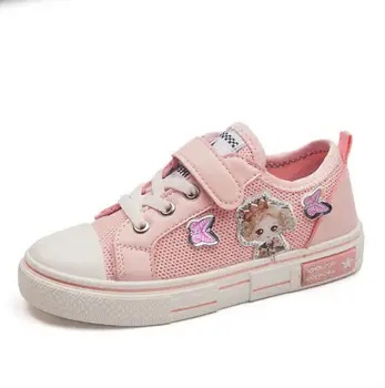 

Children Mesh Casual Shoes Girl Sneakers Kids Sport Footwear Kids Shoes for Girl Light Shoes Cute Pink Flat Shoes