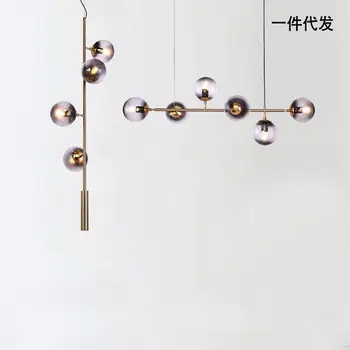 

nordic hanging lamp lustre pendente glass living room LED pendant lights restaurant lustre pendente luminaire suspendu