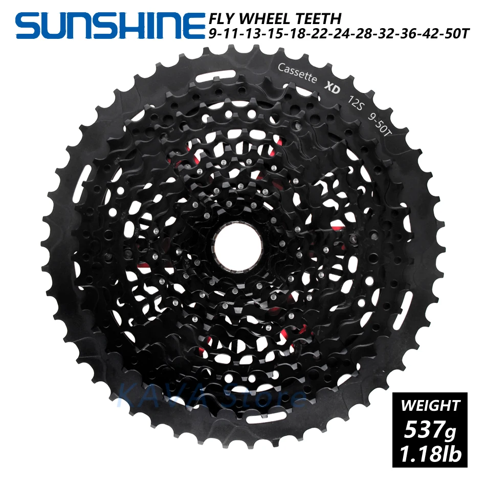 SUNSHINE MTB горный велосипед Freewheel 11S 12 Скоростей 9-50T XD Ультралегкая кассета 375 г ULT маховик Радуга для SRAM XD k7