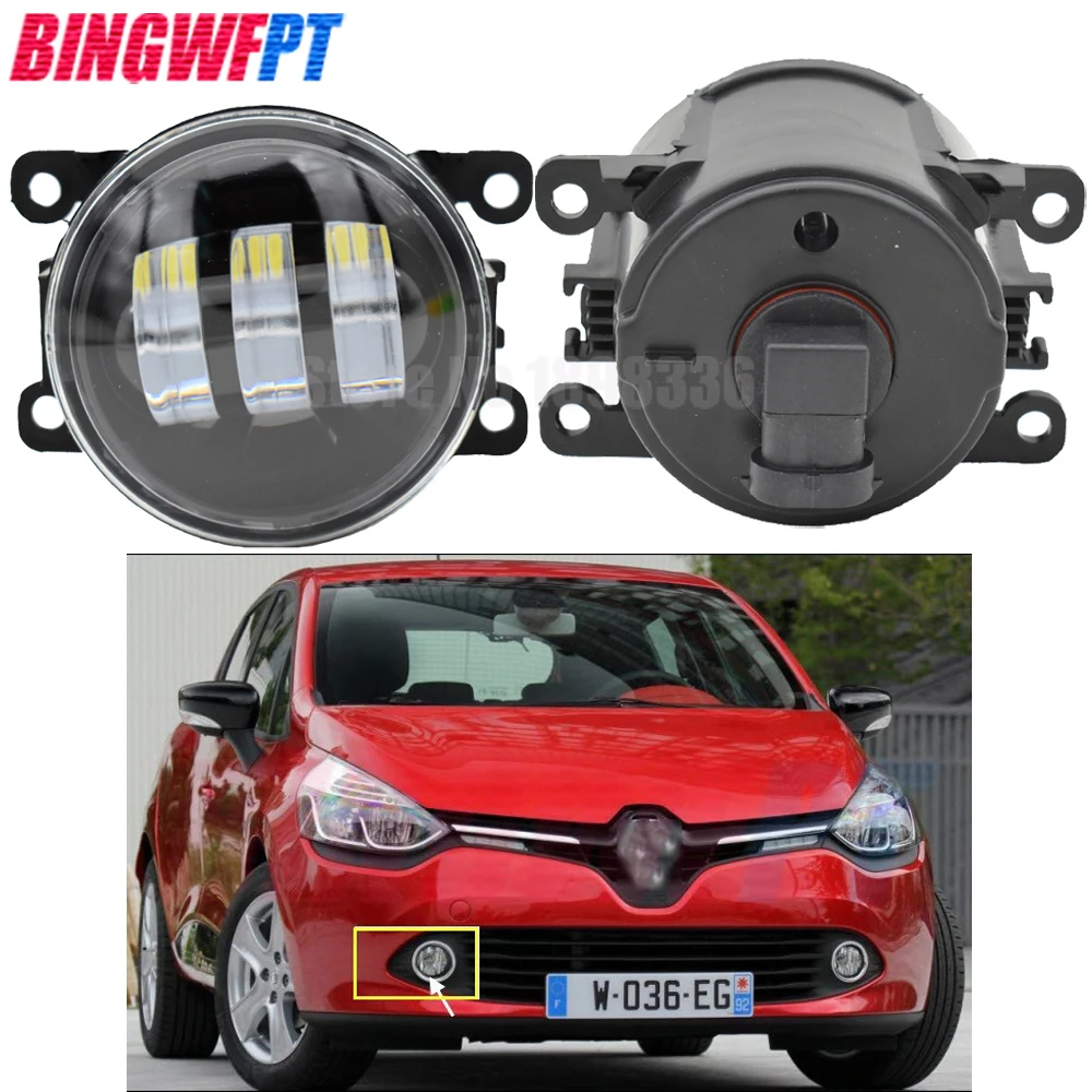 

2pcs/pair Fog Lamp Assembly Super Bright LED Fog Lights For Renault Clio IV 2012-2016 For Renault Latitude Saloon L70 2011-2015