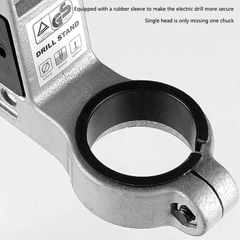 

Easy Operate Power Tool Accessories Multifunctional Adjustable Height Clamp Base Stable Drill Stand Home Press Hand Fixing