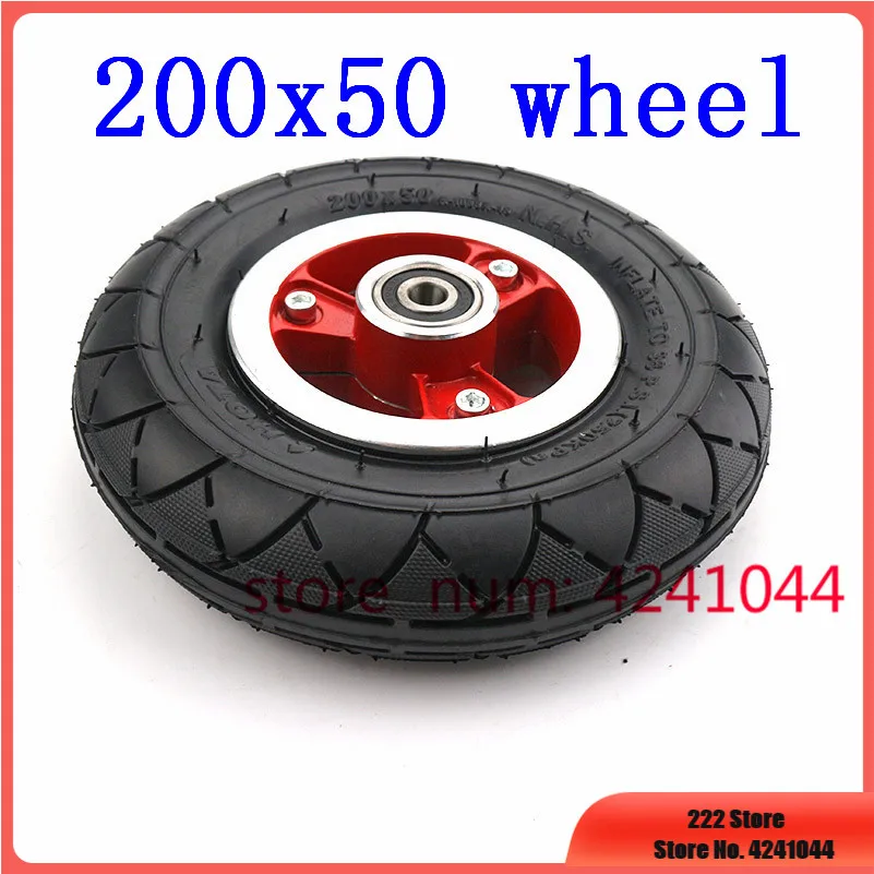 200x50 Electric Scooter Tyre With Wheel Hub 8" Inflation Vehicle Aluminium Alloy Pneumatic Tire | Автомобили и мотоциклы