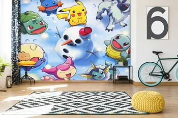 

[Self-Adhesive] 3D Murals For Pokemon 845 Japan Anime Wall Paper mural Wall Print Decal Wall Murals Belly