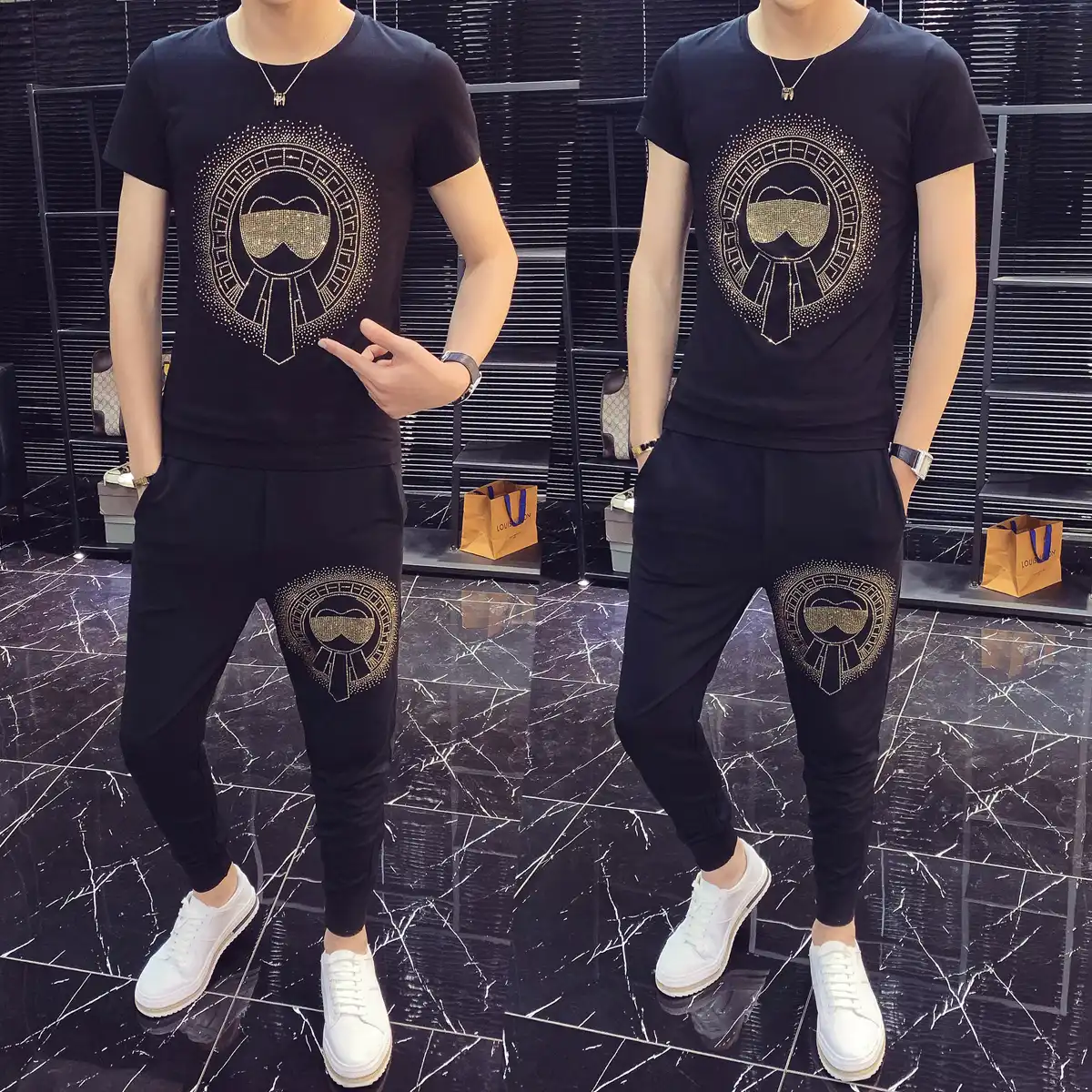 rhinestone sweatsuit