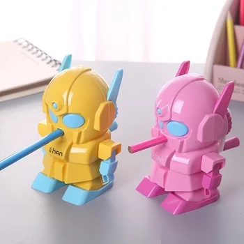 

Creative Robot Pencil Sharpener Mechanical Manual Hand Cranking Stationery School Office Supplies Student Kids Gift K1324 K